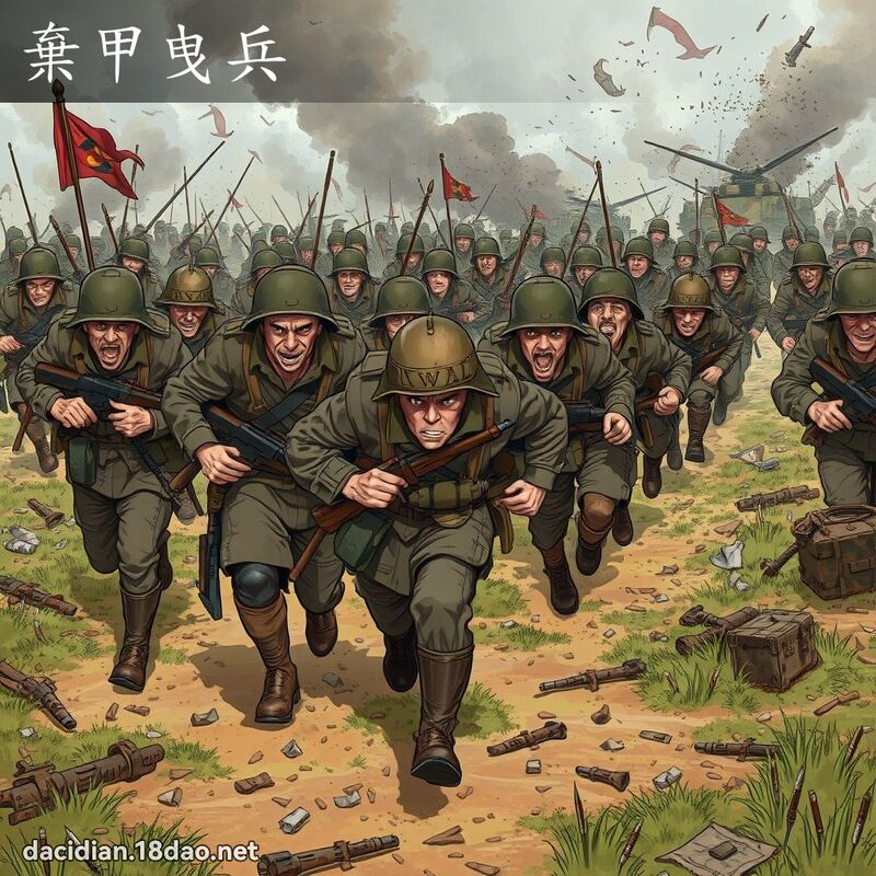棄甲曳兵 - 國語大辭典配圖