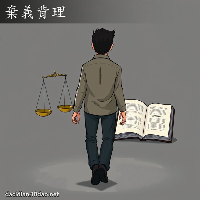 棄義背理 - 國語大辭典配圖
