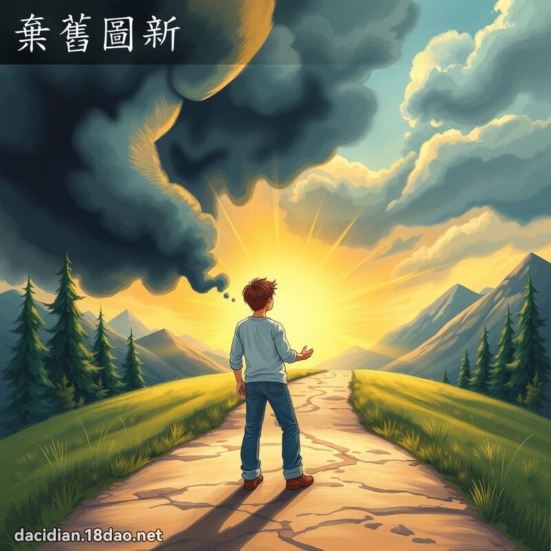棄舊圖新 - 國語大辭典配圖
