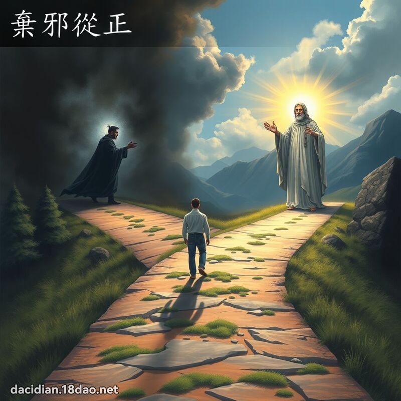 弃邪从正 - 国语大辞典配图