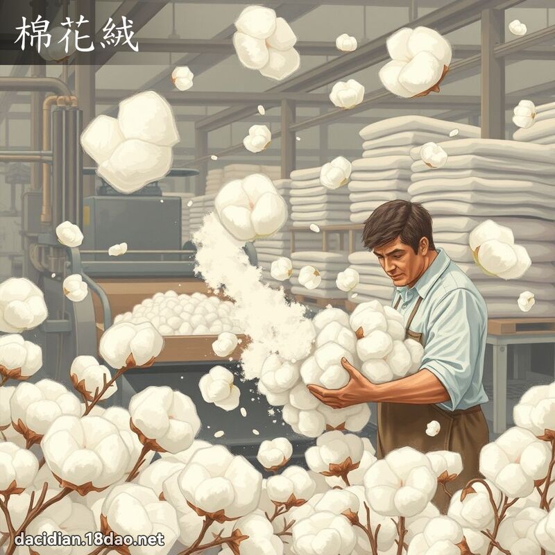 棉花絨 - 國語大辭典配圖