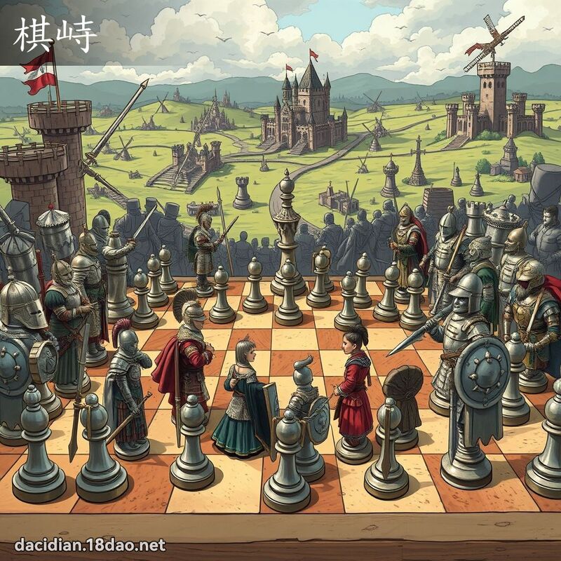 棋峙 - 国语大辞典配图