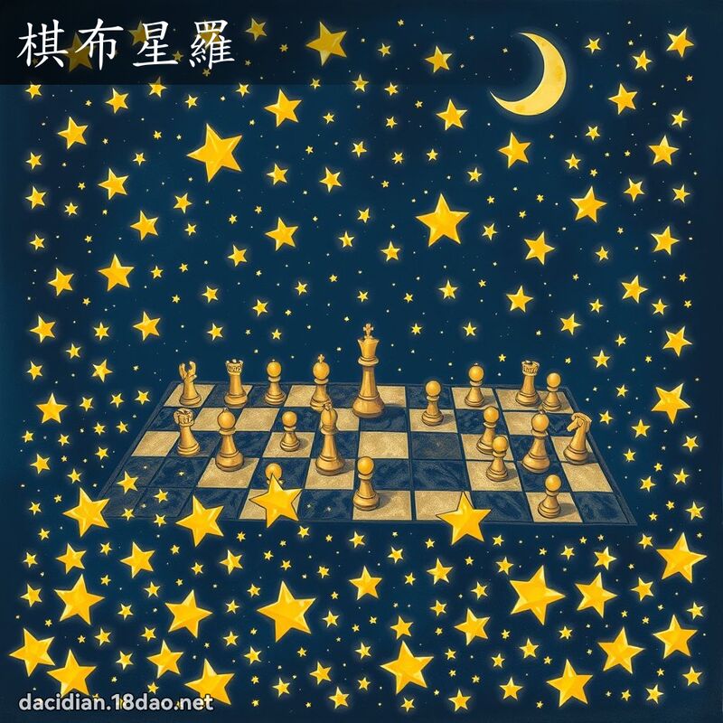 棋布星羅 - 國語大辭典配圖