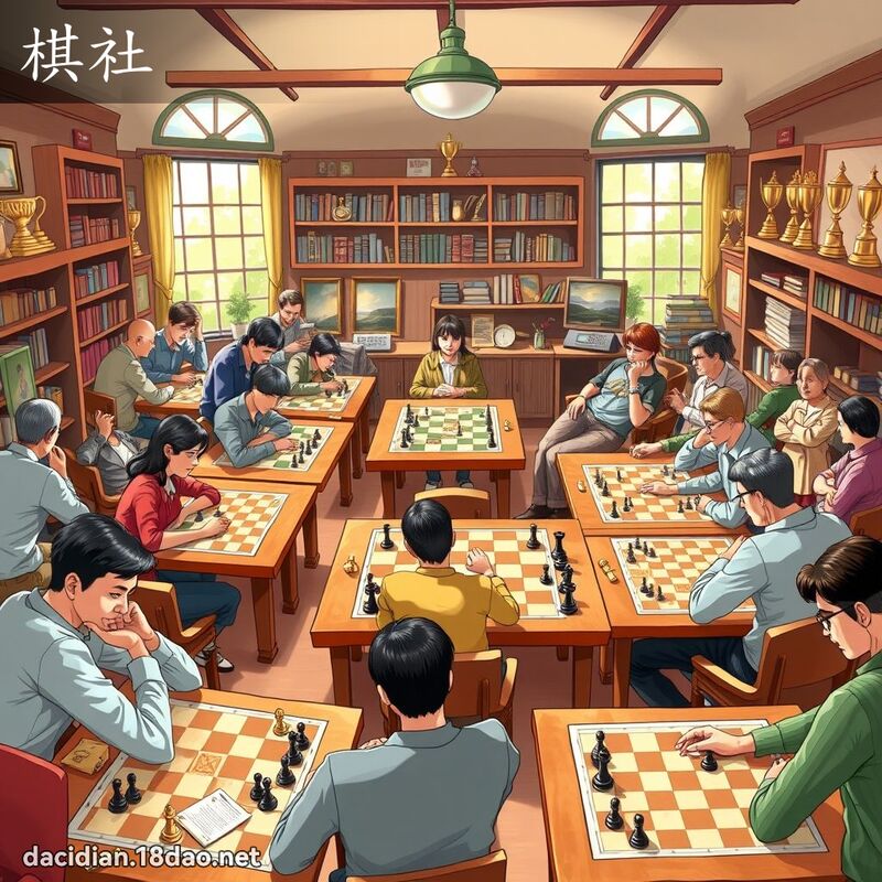 棋社 - 國語大辭典配圖