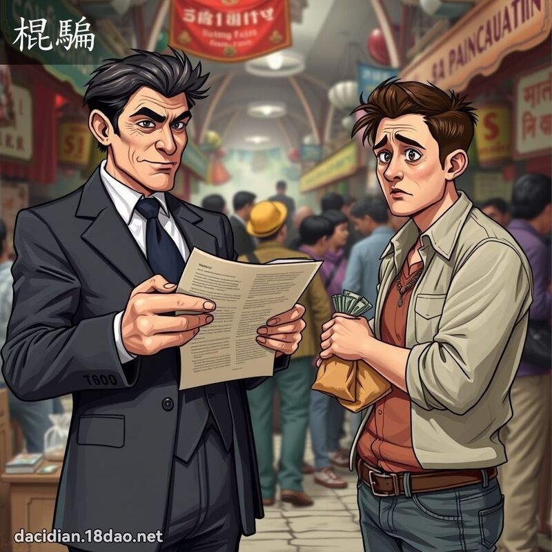 棍骗 - 国语大辞典配图