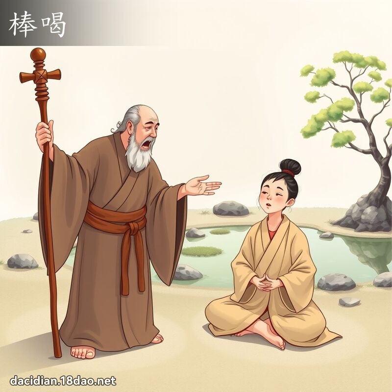 棒喝 - 國語大辭典配圖