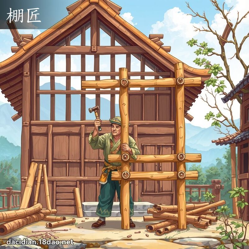 棚匠 - 国语大辞典配图