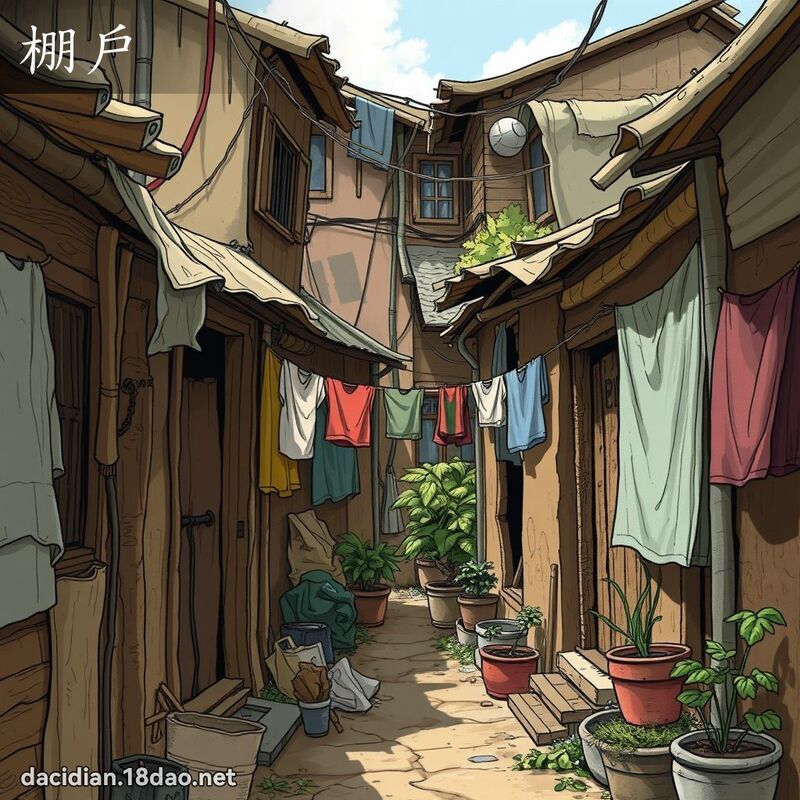 棚户 - 国语大辞典配图