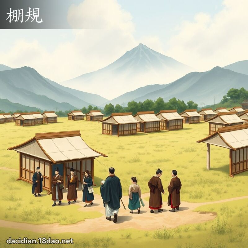 棚规 - 国语大辞典配图