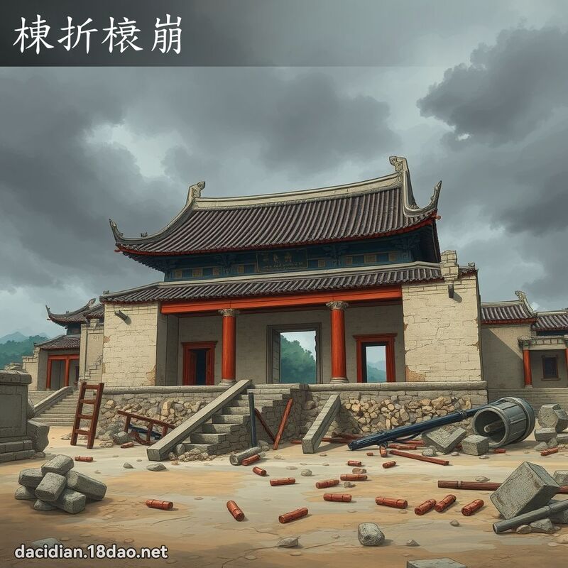 棟折榱崩 - 國語大辭典配圖