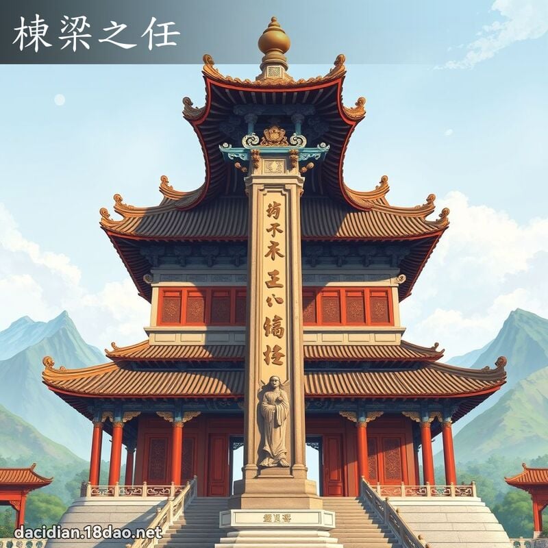 棟梁之任 - 國語大辭典配圖