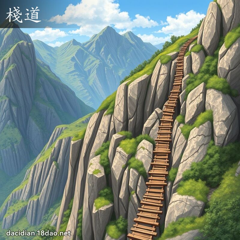 棧道 - 國語大辭典配圖