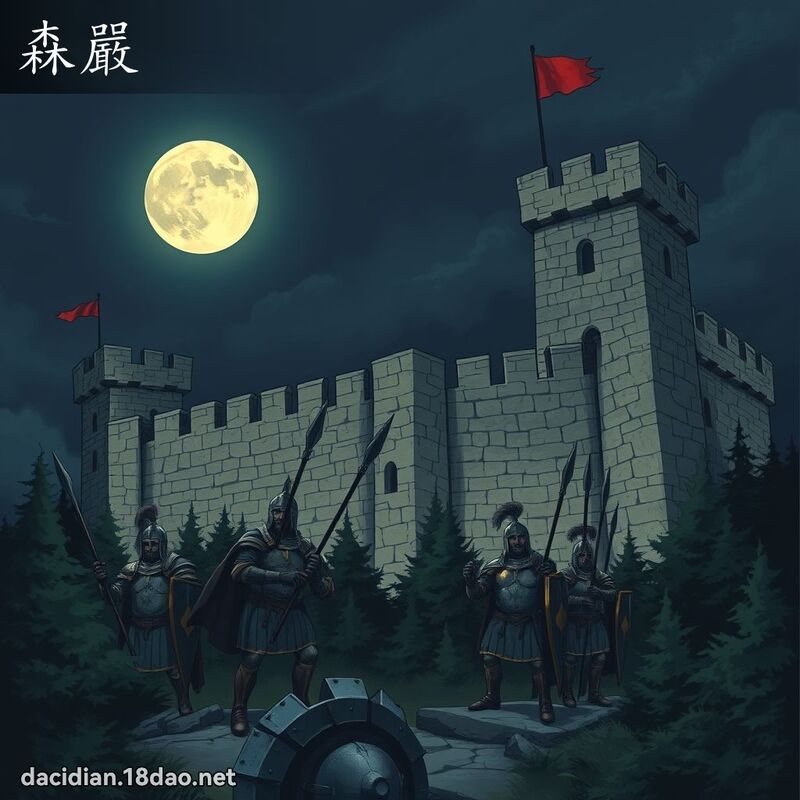 森嚴 - 國語大辭典配圖
