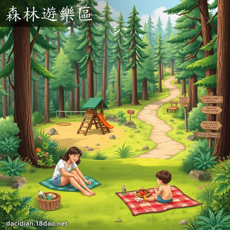 森林遊樂區 - 國語大辭典配圖