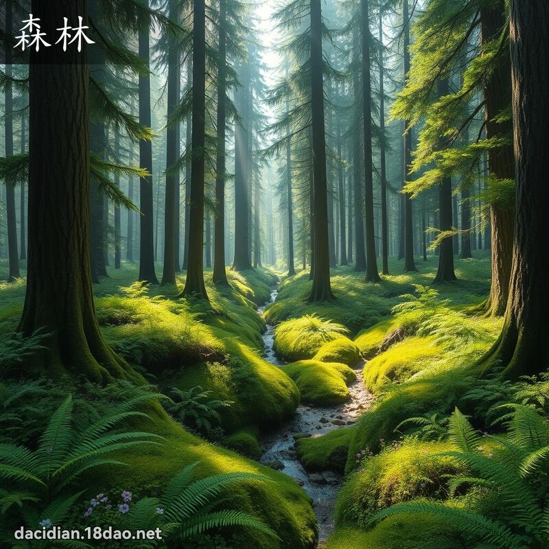 森林 - 国语大辞典配图