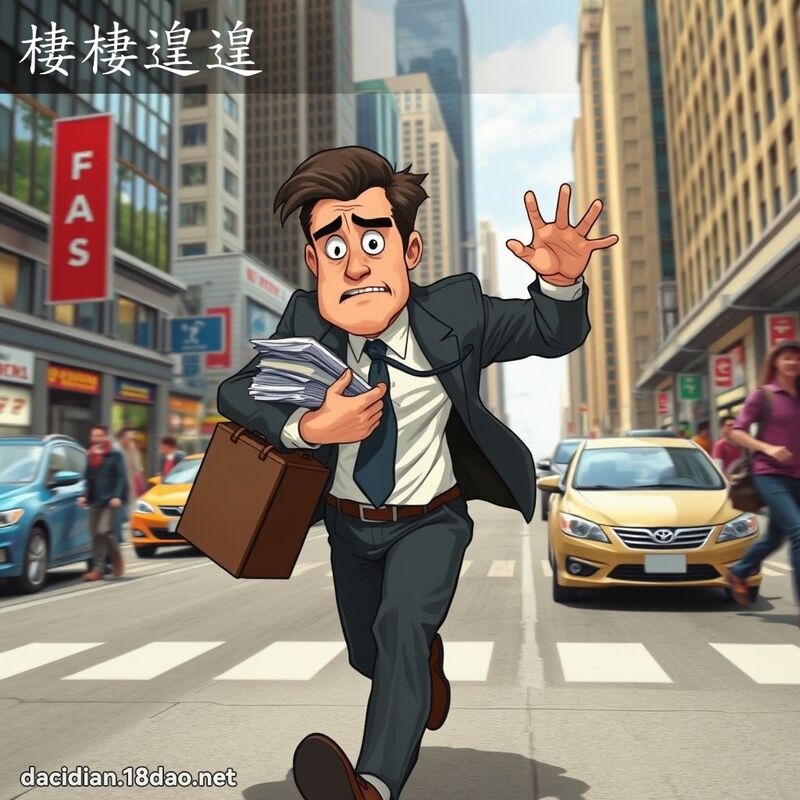 棲棲遑遑 - 國語大辭典配圖