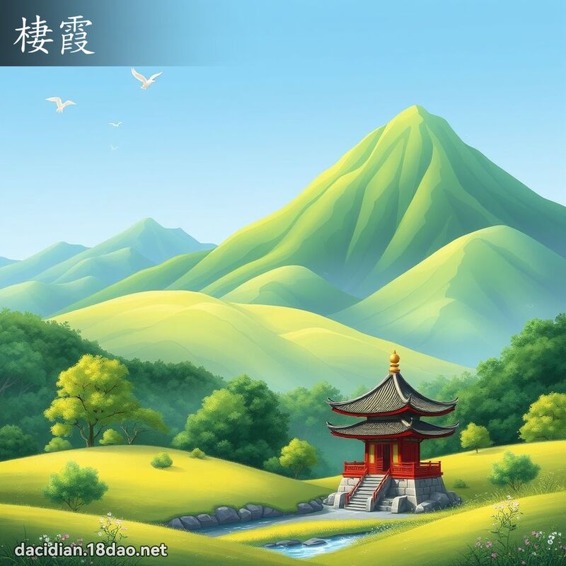 棲霞 - 國語大辭典配圖