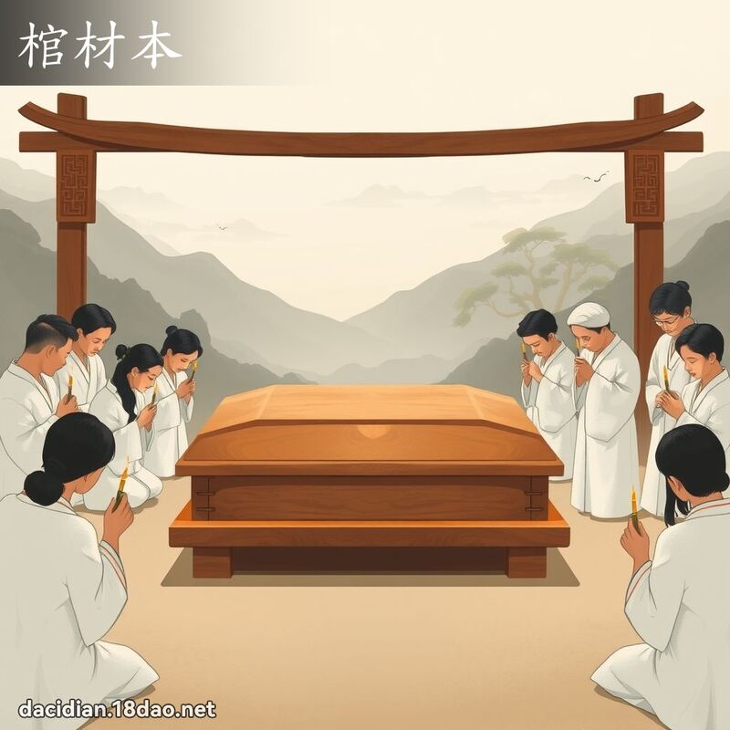 棺材本 - 國語大辭典配圖