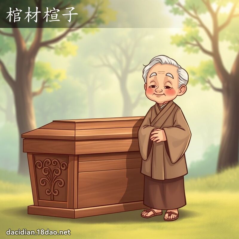 棺材楦子 - 国语大辞典配图
