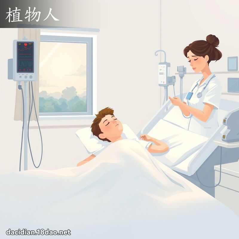 植物人 - 國語大辭典配圖
