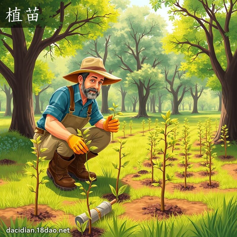 植苗 - 國語大辭典配圖