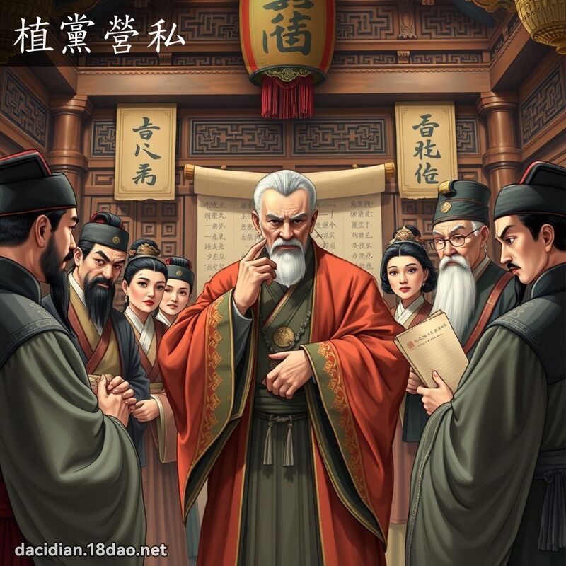 植黨營私 - 國語大辭典配圖