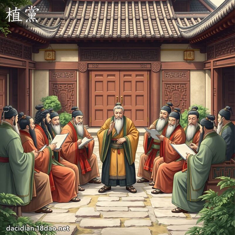 植黨 - 國語大辭典配圖