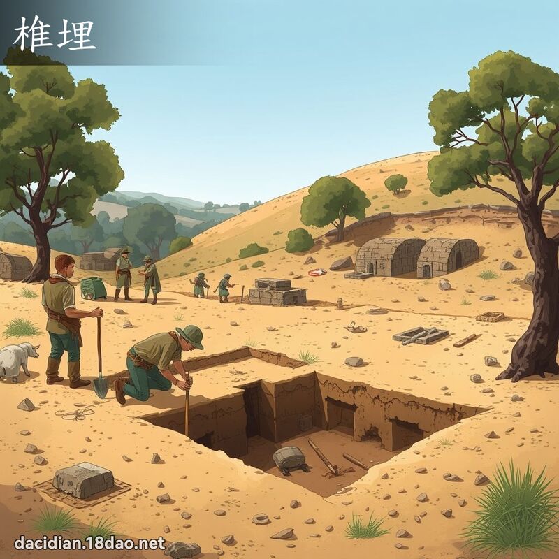 椎埋 - 國語大辭典配圖