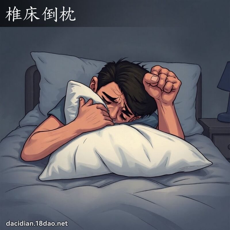 椎床倒枕 - 国语大辞典配图