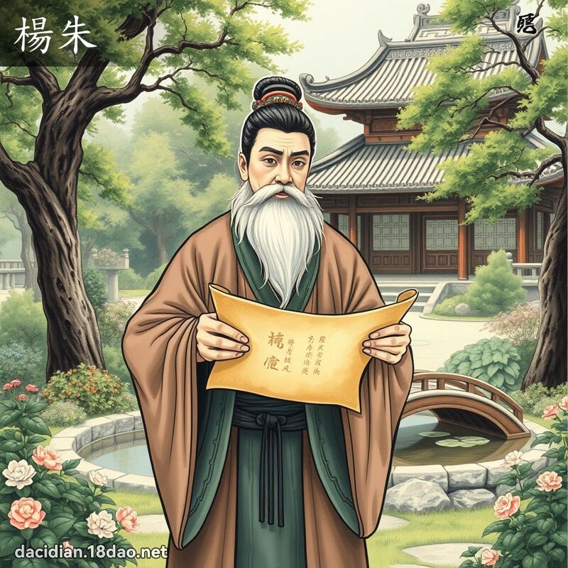 楊朱 - 國語大辭典配圖