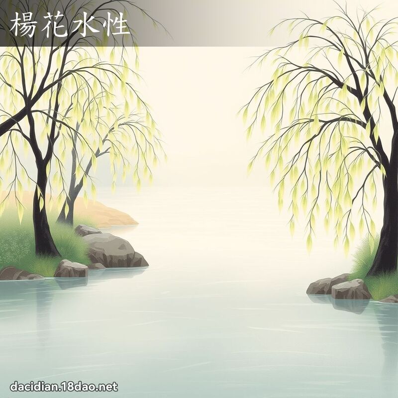 杨花水性 - 国语大辞典配图