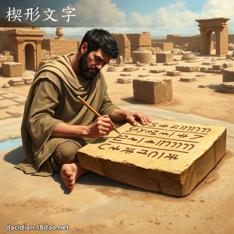 楔形文字 - 國語大辭典配圖