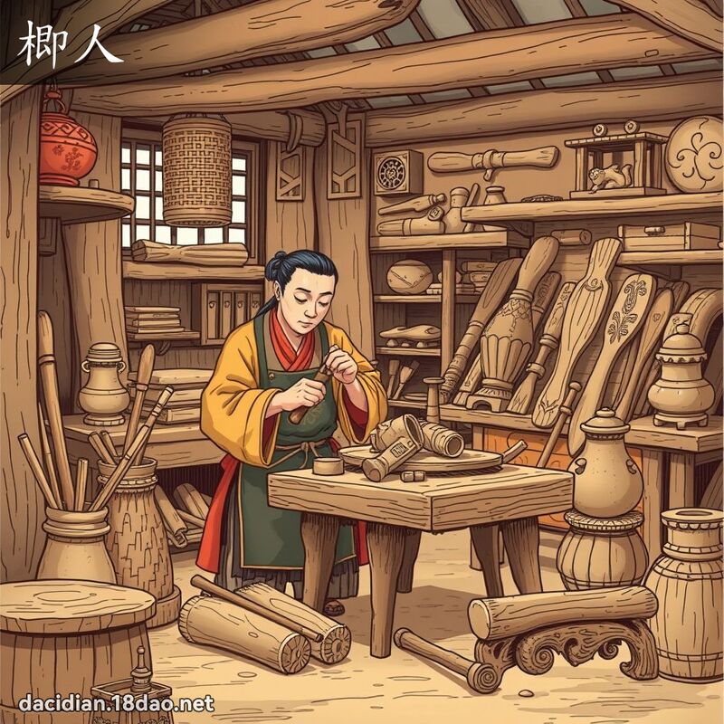 楖人 - 国语大辞典配图