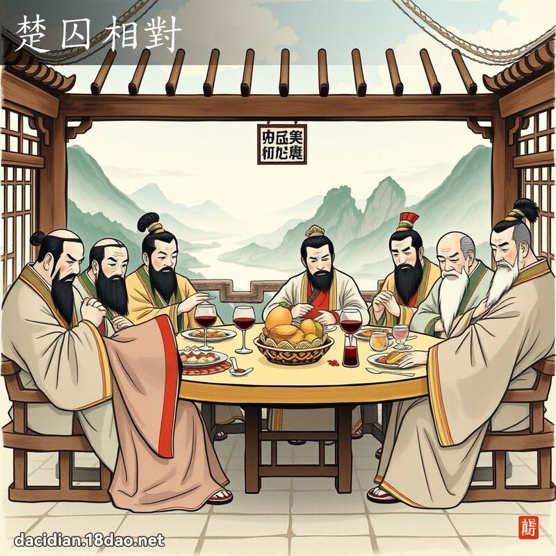 楚囚相對 - 國語大辭典配圖