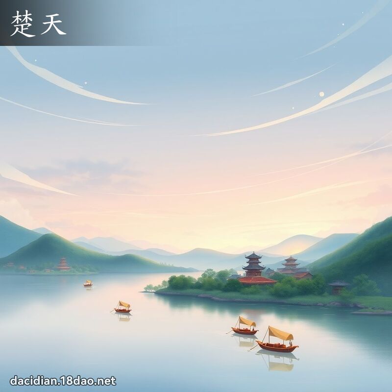 楚天 - 國語大辭典配圖