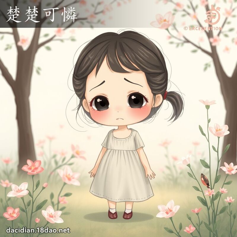 楚楚可憐 - 國語大辭典配圖
