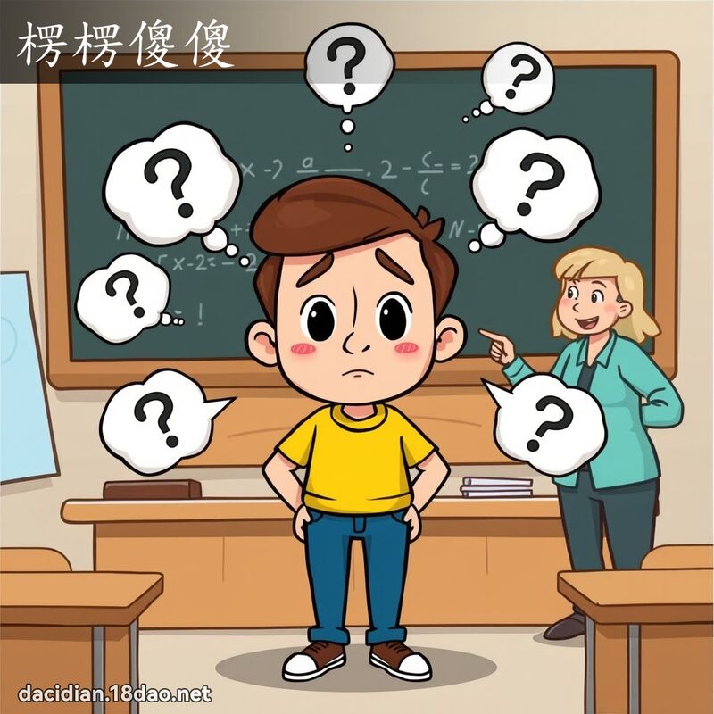 楞楞傻傻 - 國語大辭典配圖