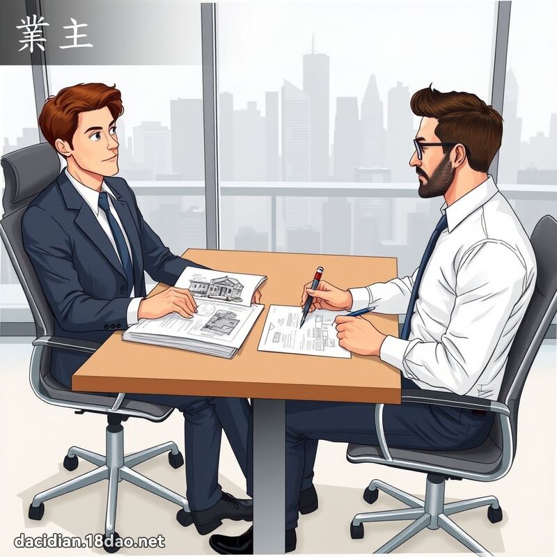 業主 - 國語大辭典配圖