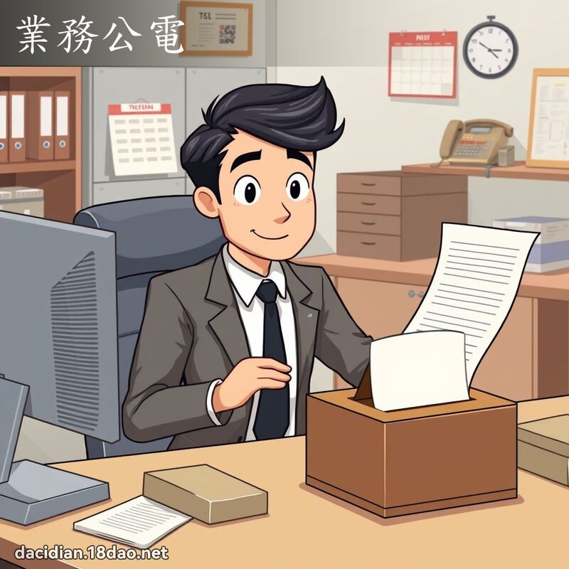 业务公电 - 国语大辞典配图