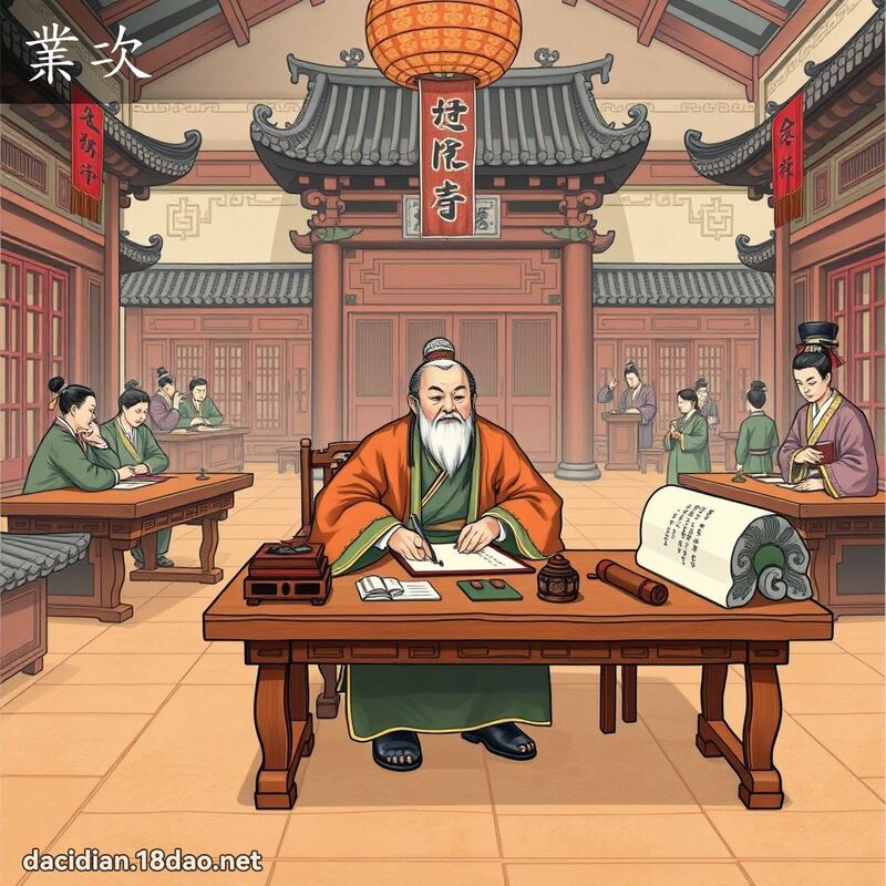 业次 - 国语大辞典配图