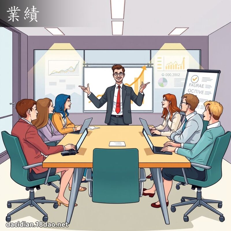 業績 - 國語大辭典配圖