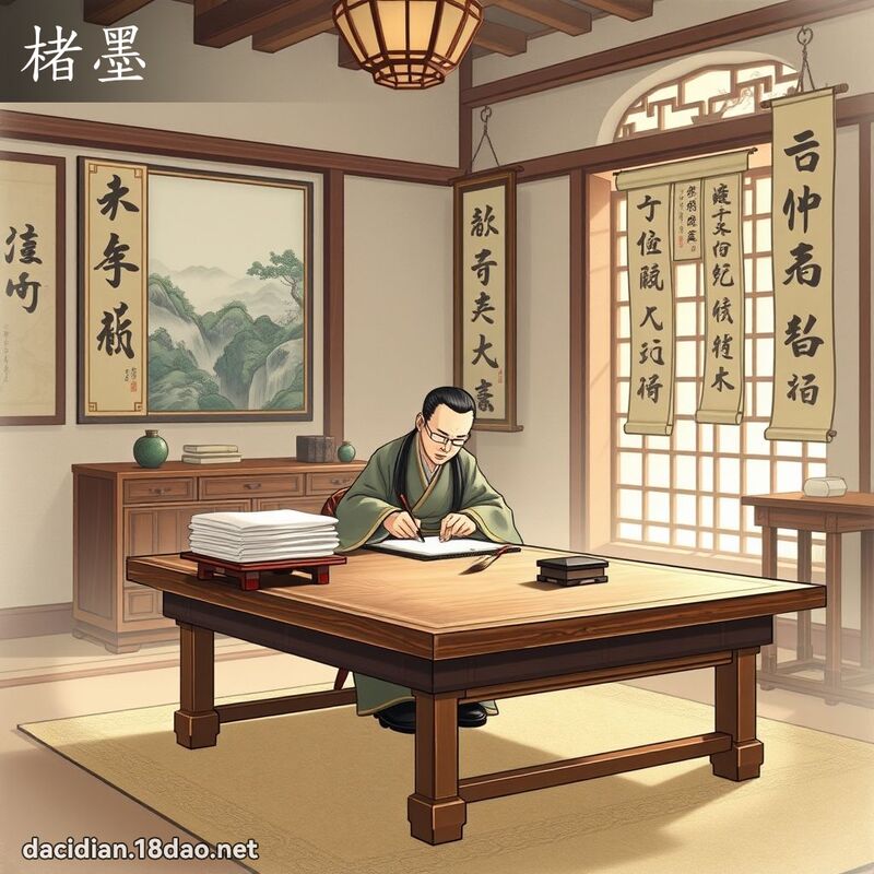 楮墨 - 國語大辭典配圖