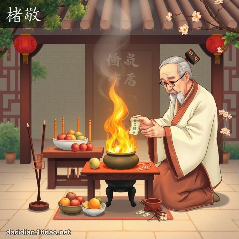 楮敬 - 国语大辞典配图