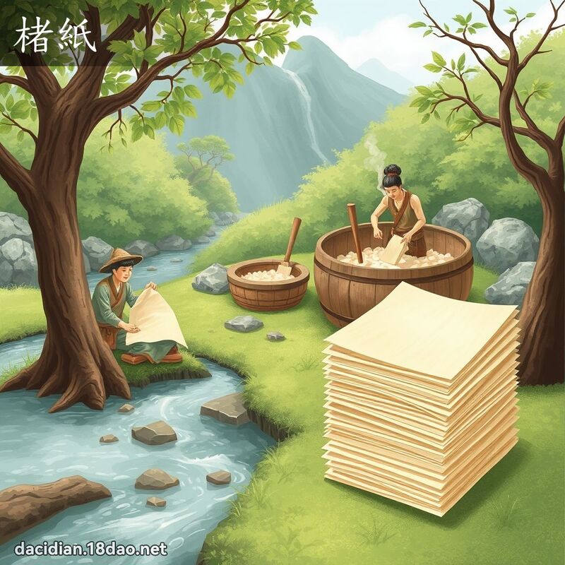 楮紙 - 國語大辭典配圖