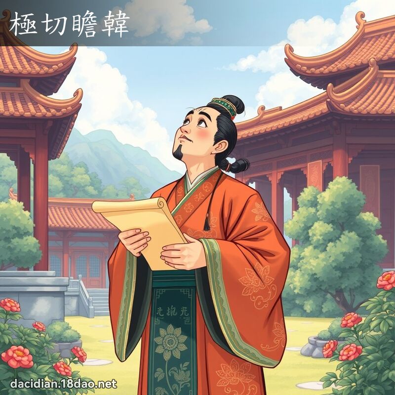 極切瞻韓 - 國語大辭典配圖