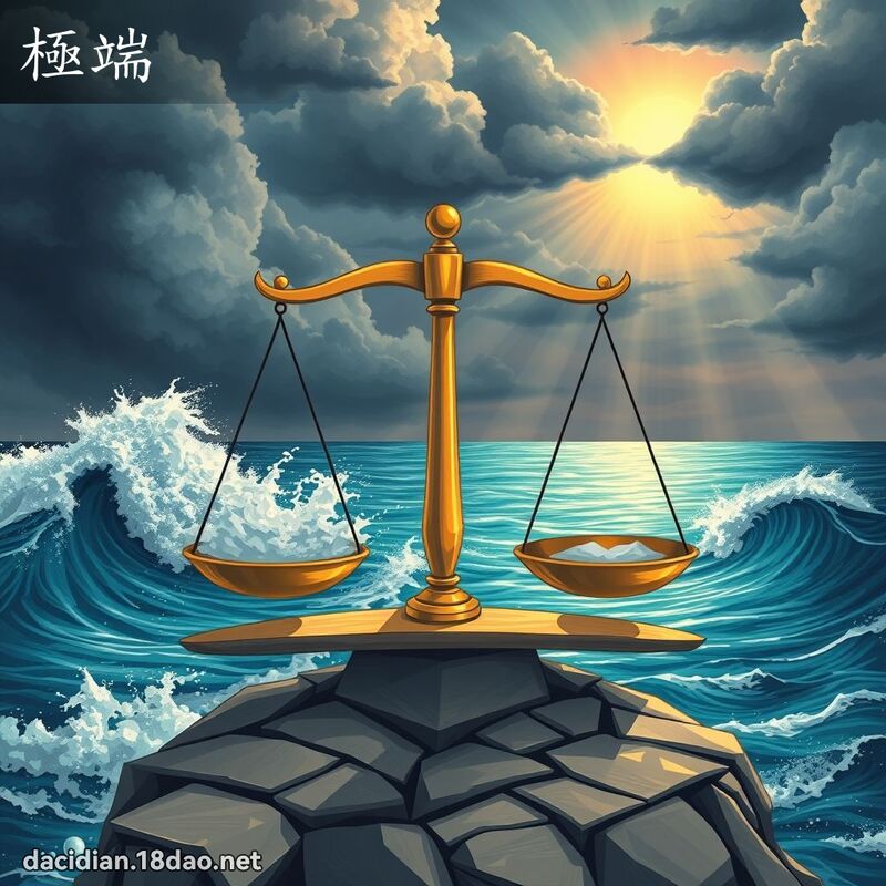 極端 - 國語大辭典配圖