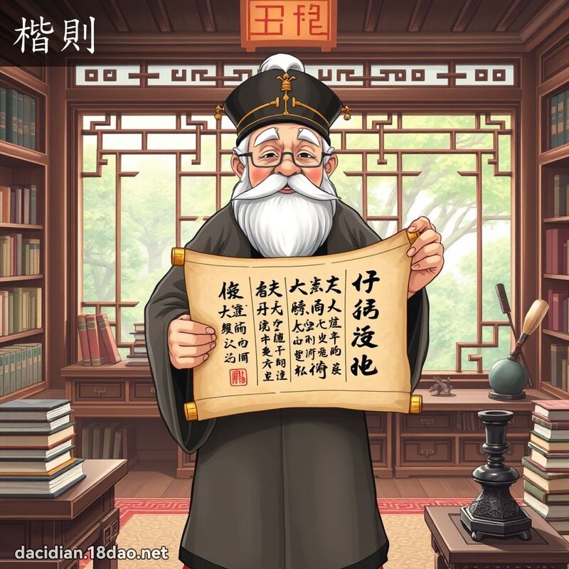 楷则 - 国语大辞典配图