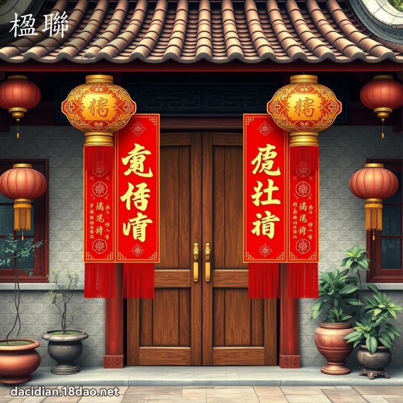 楹聯 - 國語大辭典配圖