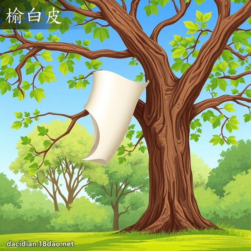 榆白皮 - 国语大辞典配图
