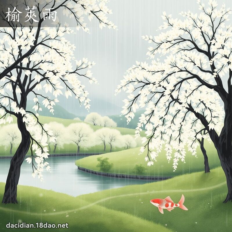 榆莢雨 - 國語大辭典配圖